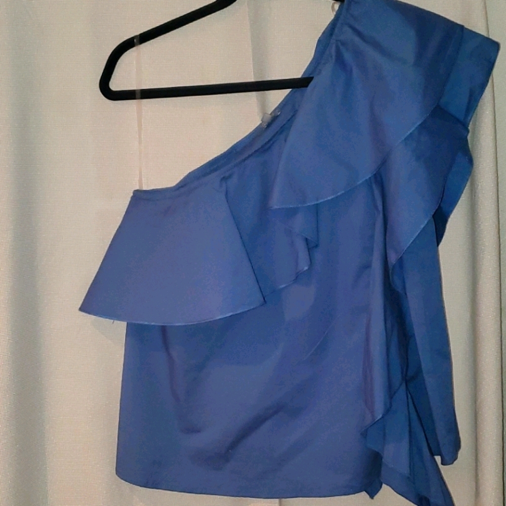 One Shoulder Ruffle